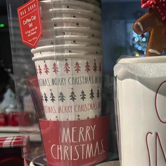 Rae Dunn Christmas take away coffee cups set - Picture 1 of 1